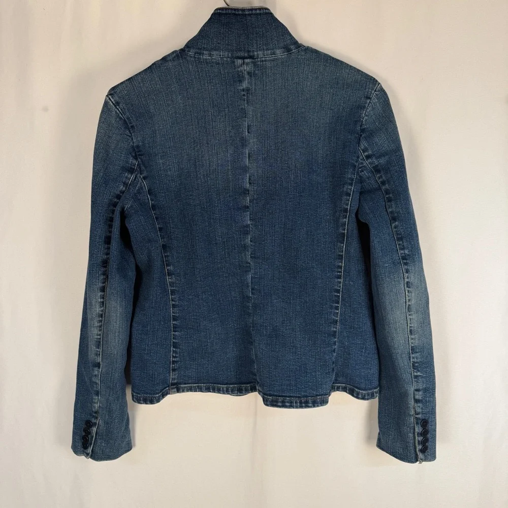 VTG Lauren Jeans Co. Ralph Lauren Indigo Jean Jacket, Classic, Collegiate, Denim - Picture 5 of 14